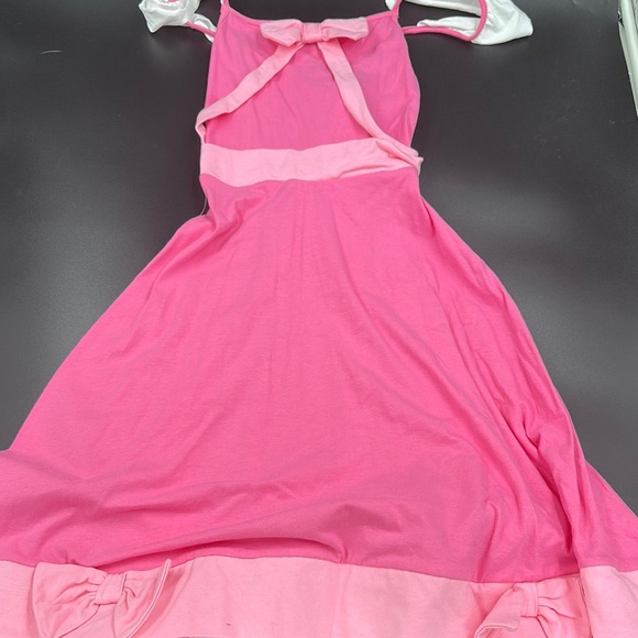 Placard Originals Sleeping Beauty Pink Sleeveless Dress with White Accents - NWT